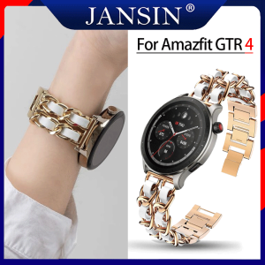 Dây đeo đồng hồ cho Amazfit GTR 4 Dây đeo bằng thép không gỉ Vòng đeo tay cho amazfit gtr 4 Dây da kim loại