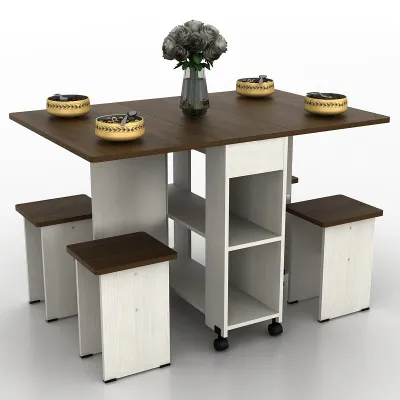 Prissilia Meja Makan Lipat Athena Folding Dining Set