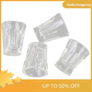 Madha 4pcs set Dollhouse Miniature Accessories Mini Resin Transparent Cup Simulation Model