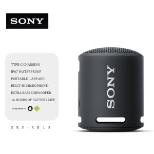 Sony SRS-XB13 กล่องดนตรีไร้สาย Bluetooth ลําโพงกลางแจ้งแบบพกพา IP67 Dustproof Waterproof Stereo Bass พร้อมไมโครโฟนจัดส่งที่รวดเร็ว
