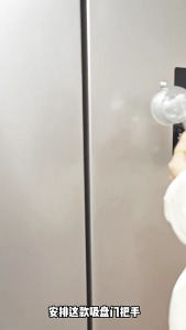 Plastic Suction Cup Sliding Door Handle for Glass Door Simple Any Decoration for Temporary Use