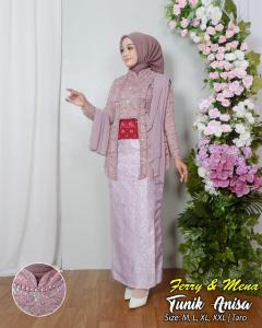 [ Set Kebaya ] Setelan kebaya kutubaru payet selendang anisa - kebaya pesta - kebaya wisuda - kebaya busui - cod