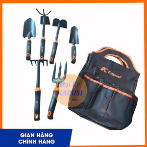 Bộ dụng cụ làm vườn hãng KAPUSI 6 món 9 món kèm theo túi đựng cao cấp