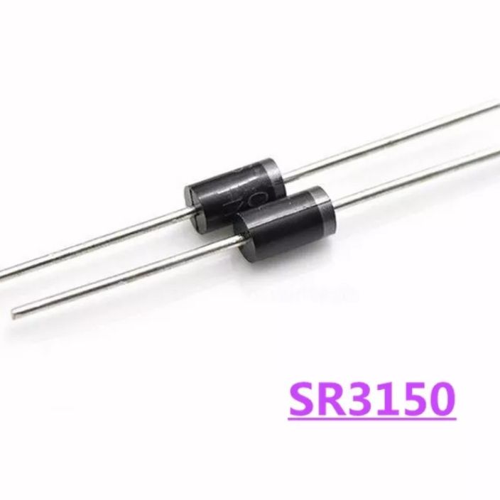 Dioda schottky diode SR3150 SB3150 3A 150V D0-201 pengganti SR360 SB360 ...