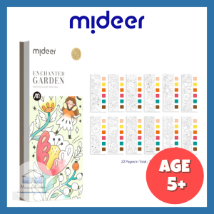 (Enchanted Garden) Mideer Pocket Watercolor Painting Book Art and Craft Picture Book for Children Birthday Present
