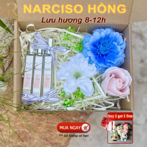 Set 3 Chai Nước Hoa Nữ Narci Hồng 10ml - Bí Ẩn Quyến Rũ Cuốn Hút - Lưu Hương 8-12h
