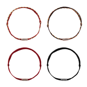 Thời trang dệt cá Vòng tay nghệ thuật Mặt dây chuyền hình cá Vòng đeo tay dây bện thêm một bùa may mắn để mặc hàng ngày