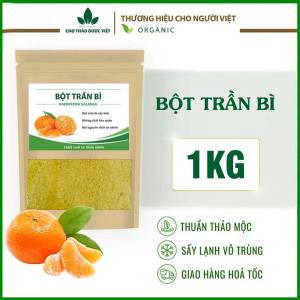 Bột trần bì nguyên chất 1kg ( Bột vỏ cam quýt nguyên liệu dưỡng trắng sáng d a)- Chợ Thảo Dược Việt