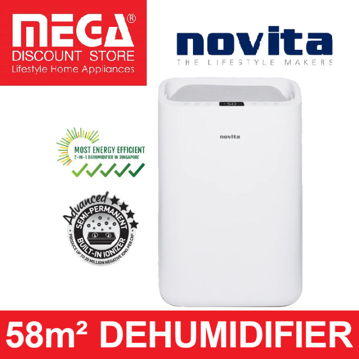 NOVITA ND25.5 41m² 2IN1 DEHUMIDIFIER + AIR PURIFIER Lazada Singapore