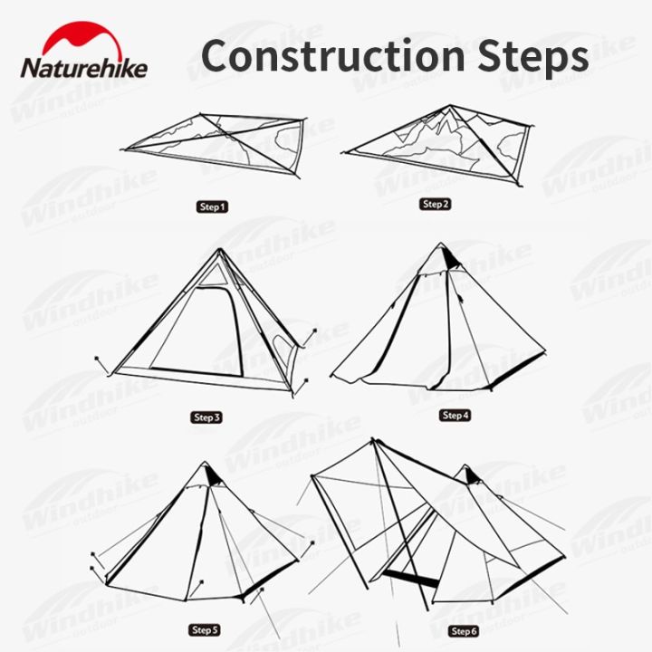 Naturehike%20Four-Sided%20Pyramid%20Automatic%20Tent%20Outdoor%20Portable%20Awning%20Four-Sided%20Quick%20Build%20Auto%20Pole%20Pyramid%20Large%20Hall%20Double%20Door%20For%203-4%20Persons%20Waterproof%20Breathable%20Camping%20%20Hiking%20Travel%20Heavy%20Duty%20Original%20Nature%20Hike%20-%20Image%205