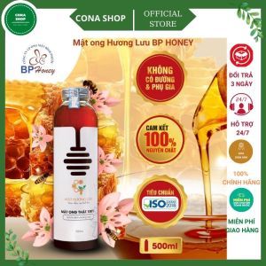 Mật Ong Hương Lưu Bình Phước Nguyên Chất 100% tăng cường sức khỏe đẹp da cân bằng đường huyết chai 500ml cona shop