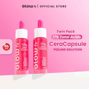 [Twin Pack Ceracapsule Peeling] - GLOW FX - 17% Total Acids CeraCapsule Peeling Solution - Serum Exfoliasi Wajah Mengandung Glycolic Acid Untuk Mencerahkan dan Menghaluskan Wajah