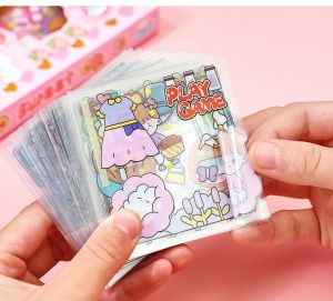 Sticker Aesthetic Lucu Momo Stiker Anti Air Tumblr DIY Hp Stiker Motif Kartun Lucu ala Korea Dekorasi Buku Diary Memo Journal Catatan Harian Anak Sekolah Alat Tulis Bahan Stiker Transparant