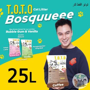 TOTO 25L Pasir kucing pasir gumpal cat litter