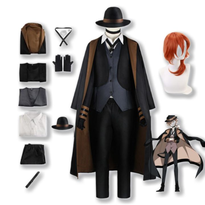 Bungo Stray Dogs Cosplay Nakahara Chuuya Halloween Costume Anime ...