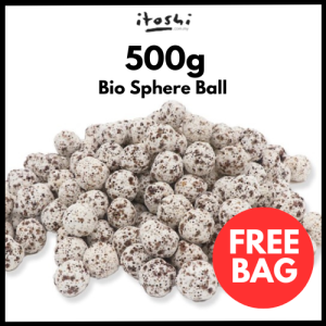 ITOSHI 500g Large Nano Ceramic Bio Ball Bioball Sphere Aquarium Fish Tank Biological Filter Media