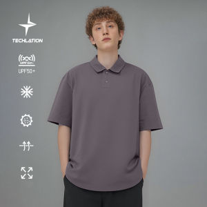 INFLATION brand Mens Youth Mature Dad 2024 Spring/Summer New Mint Polo Shirt Short Sleeves Trendy Brand Loose Five In One Technology Fabric Short Sleeves