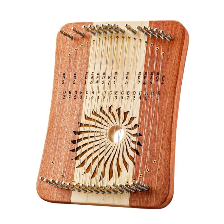 Lyre 31 Strings Mini Thumb Kalyre 17 Kalimba Strings Finger Harp Wood