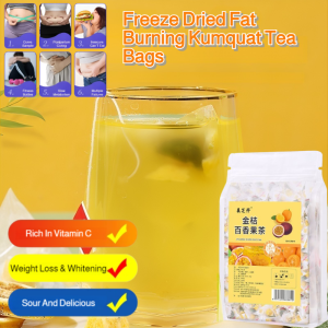 Freeze Dried Fat Burning Kumquat Tea Bags Kumquat Lemon Green Tangerine Tea Frozen Fruit Tea Punch
