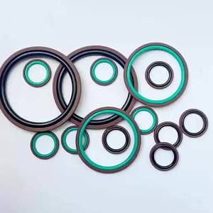 ต่อมสำหรับหลุมแหวนกันรั่วรวมสำหรับลูกสูบกระบอกสูบ OMK MR OE เส้นผ่านศูนย์กลางภายนอก75-330มม. ฉนวนกันความร้อนสูง