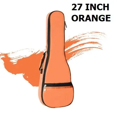 【Worldwide Delivery】 30inch Guitar Bag 27inch Little Guitar Backpack Oxford Guitar Case Cover 26inch Ukulele Guitar Bag Portable Ukelele Box Cover