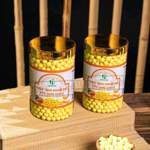 Tinh bột nghệ đỏ sữa ong chúa dạng viên thương hiệu Trung Huy foods hộp 500g viên nghệ đỏ củ nghệ đỏ hỗ trợ người đau dạ dày