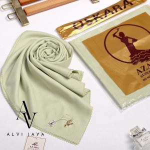 Hijab Segi Empat Azara Voal Lasercut. Kerudung segi 4 voal . Jilbab segiempat Terbaru