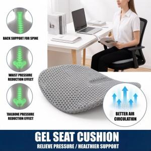3D Honeycomb Car Seat Cushions Breathable Cool Gel Cooling Pad Universal Auto Honeycomb Butt Mat