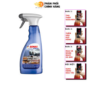 Chai xịt dưỡng nhựa ô tô cao cấp Plastic Detailer Xtreme Sonax 255241 500ml - Tốc độ 247 làm sạch chuyên sâu bảo dưỡng nhựa tạo độ sáng
