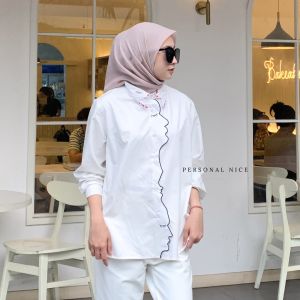 Personal Nice - Kemeja Wanita Polos Panjang Finesse Shirt