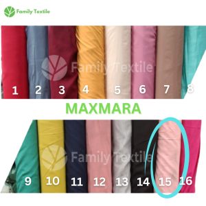 Bahan Kain Satin Maxmara 1 Meter - Saten Velvet Polos bridesmaid Meteran Super Premium