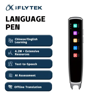 iFLYTEK ET-901 Language Pen - AI-Powered Dictionary Pen Bilingual Translator Powerful Learning Companion E-dictionary Pen 新加坡华文欢乐伙伴学习资源