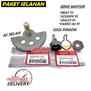 PAKET SELAHAN PEDAL ENGKOL KOMPLIT AS SELAH + ENGKOLAN + GIGI PINION + PER SELAH VARIO 11O FI LED / BEAT FI STATER KASAR / SPACY F1 INJEKSI / SCOOPY FI / KAMPAK / SHAFT CANGKUL KICK STARTER / STATER SLAHAN GEAR SLAH PAKETAN 1 SET KZL
