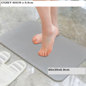 【DAILY ESSENTIAL】 Diatomite Absorbent Bath Mat | 60x39cm or 40x30cm | 5 Finishes