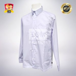 Seragam TOM - Kemeja Putih Polos Tangan Panjang (Remaja)
