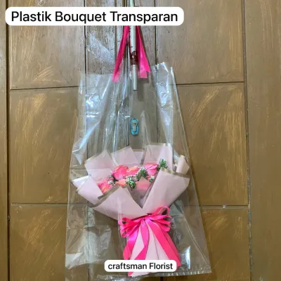 Plastik Buket Praktis Tas Kantong Plastik Bouquet bunga Florist Pelastik florist