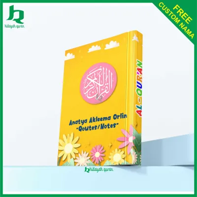 Alquran custom nama muslimah terjemah Rasm Utsmani size A5 dan A6 | Hard Cover custem | Quran wanita