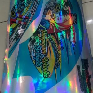 Striping Variasi Honda Megapro Primus motif terbaru wanita berhijab