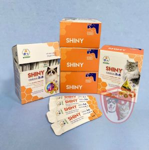 Dầu cá hồi cho mèo - BOSSEN Shiny cat - Dưỡng da mượt lông giúp đẹp da lông cho mèo - Gói 2ml