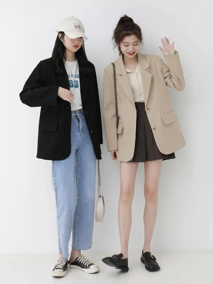 Áo khoác vest, blazer nữ cao cấp phong cách Hàn Quốc | 1Cham | 1cham.com