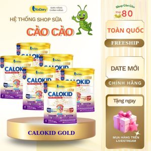 Combo 4-12 Calokid Gold L900g Sữa công thức cho trẻ suy dinh dưỡng miễn dịch cao năng lương. Vitadairy