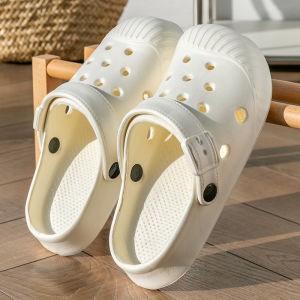 2025 New EVA Clog Sandals For Women High-Heeled Summer Height-Increasing Closed-Toe Slippers Thick-Soled CoupleS Beach Shoes
