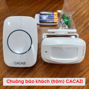 Chuông báo khách CACAZI M10 báo động chống trộm không dây