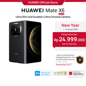 [NEW YEAR | Diskon s/d 14%] HUAWEI Mate X6 Smartphone | Ultra Slim and Durable | Ultra Chroma Camera | Ultra-long Battery Life