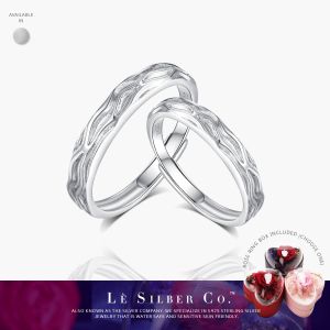 Le Silber Co. S925 Sterling Silver - Everflow Couple Ring