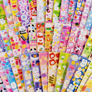 Cute Cartoon Kawaii Stickers 100 Sheets Stickers Gift Box for Girls Self-adhesive Waterproof Transparent Stickers Decorative Stickers For Phone Cases Water BottlesStationaryScrapbook Albums DIY Diary