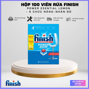 Viên Rửa Bát Finish nhiều chức năng - Nhập khẩu châu âu - Làm sạch vết bẩn cứng đầu