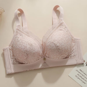 OK Áo Ngực Ren Không Dây Vừa Dày Bông Cốc Thu Thập Phụ Kiện Sữa nâng Thoải Mái đồ lót có thể điều chỉnh Cho Phụ Nữ