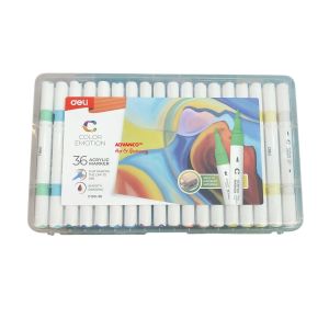 DELI (C190) COLOR EMOTION ACRYLIC MARKER (AVAILABLE IN SETS OF 12 | 24 | 36 | 48COLOURS)