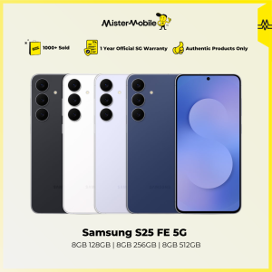 Samsung Galaxy S25 FE 5G 6.7" | S24 FE 5G 6.7" | S23 FE 5G 6.4" | 50MP Main Camera | Android | 1 Year Samsung Warranty
